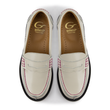 Moccasins for kids | Calfskin leather beige | Timeless footwear collection