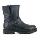 Stivaletto biker in pelle