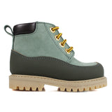 Toddler Ankle Boots green with rubber detail